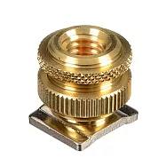 日本鐵三角Audio-Technica相機熱靴轉接器AT8469(將熱靴座轉成母3/8"-16和公5/8"-27)適與AT8415防震架搭配