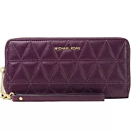 MICHAEL KORS 手掛菱格紋長夾-紫羅蘭(現貨+預購)紫羅蘭