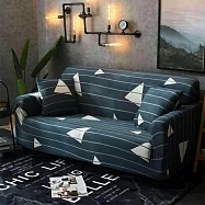 【巴芙洛】真心簡單彈性柔軟沙發套-1人座-深藍