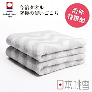 【日本桃雪】今治北歐毛巾超值兩件組 (極光灰) | 鈴木太太公司貨