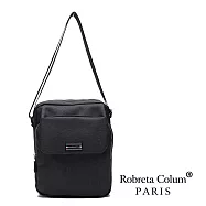 Roberta Colum - 型男嚴選防潑水側背斜背方包-共2色黑