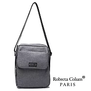 Roberta Colum - 型男嚴選防潑水側背斜背方包-共2色灰