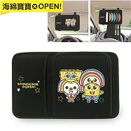 【海綿寶寶 x OPEN!】 多功能遮陽板置物夾 (台灣製)