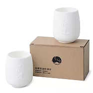 Rolican樂立康矽膠茶道防燙杯白色(2入組)