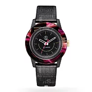 Q&Q SmileSolar 巴賽爾系列太陽能手錶-炫紫黑/35mm