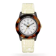 Q&Q SmileSolar 巴賽爾系列太陽能手錶-琥珀米Small/35mm