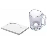 日本Like-it|可瀝水漱口杯及吸水珪藻土杯墊組