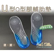糊塗鞋匠 優質鞋材 C183 U型O型腿輔助墊(4雙)