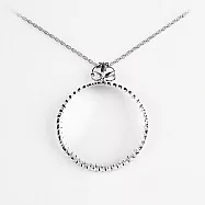 銀髮長輩 送禮推薦【日本 I.L.K.】4x/35mm 日本製項鍊型放大鏡 經典滿圓 323-S