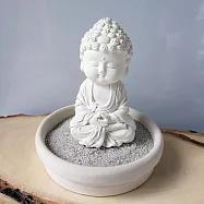淨念吉祥小佛之培德 小盤組 - 擴香石含珪藻土具吸濕防潮