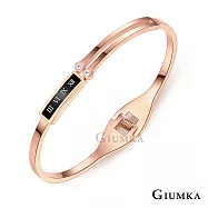 GIUMKA手環 羅馬愛戀時刻 抗過敏 白鋼 MB08074玫金