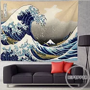 HiPEPPER北歐風簡約情境掛布-浮世繪海浪