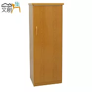【文創集】多亞 環保1.5尺塑鋼單門鞋櫃/玄關櫃(5色可選)原木紋
