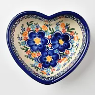 波蘭陶 春遊系列 愛心造型烤盤 波蘭手工製