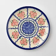 波蘭陶 漫野薔薇系列 圓形餐盤 19cm 波蘭手工製