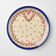 波蘭陶 六月新娘系列 圓形餐盤 19cm 波蘭手工製