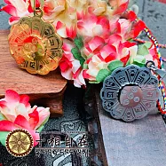 【十相自在】六字真言蓮花盤吊墜銀色