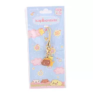 Kapibarasan 水豚君星座系列手機吊飾。獅子座(水藍款)