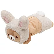 San-X 拉拉熊花園小兔子系列趴趴毛絨公仔。懶熊