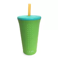 美國GoSili鉑金矽膠❚16oz❚TOGO吸管隨行杯(青檸綠) (環保吸管 矽膠吸管 總代理公司貨)
