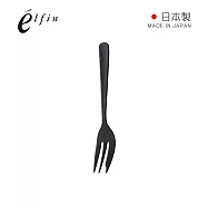 【日本高桑金屬】日製熔岩黑石水果甜點叉-3入
