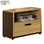 【文創集】路希亞 時尚1.8尺原木紋床頭櫃/收納櫃