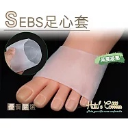 糊塗鞋匠 優質鞋材 H33 SEBS足心套(2雙) A01白色大款