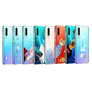 HUAWEI 華為 P30 原廠設計款透明保護殼 (台灣公司貨-盒裝)辛格道格