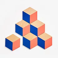 3D立體視覺效果杯墊-4色可選粉藍