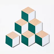 3D立體視覺效果杯墊-4色可選綠