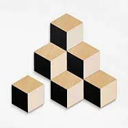 3D立體視覺效果杯墊-4色可選黑