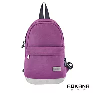AOKANA奧卡納 防盜搶隨身胸包安全防水防盜背包男 休閒包女 單肩斜背包 附海關鎖 68-101 YKK拉鍊神秘紫