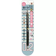 San-X 拉拉熊 Pentel orenz 0.2mm 超極細寫不斷蕊自動鉛筆。黑色