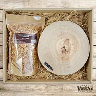 【YACHT 遊艇精品文創】樟木鍋墊+木屑刨花禮盒(鍋墊x3,木屑x1)-木屑可選木種=寮國牛杉木屑