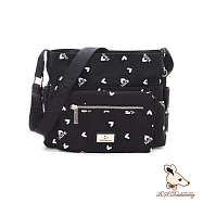 B.S.D.S冰山袋鼠 - 勾心紅妝 - 甜美刺繡多層收納斜背包【G20061K】 心型粉