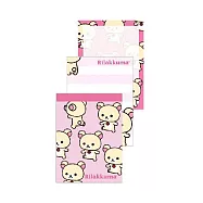 San-X 拉拉熊我愛生活系列便條本/小。懶妹(2入