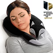 【德國萊思綺Leschi】旅行枕頭/辦公室、教室午休枕頭- 狐狸造型 (黑色)