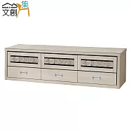【文創集】戈壁 簡約5.9尺三門三抽電視櫃/視聽櫃