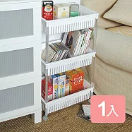 《真心良品》佐多伊三層深型附輪收納架-1入組