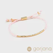 美國GORJANA鍍18K金平衡骨手鍊 (愛戀石英)