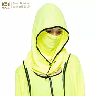 【HOII后益】 時尚蒙面頭套帽經典★黃光 (UPF50+抗UV防曬涼感先進光學機能布)