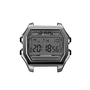 I AM玩色新革命電子錶_大-銀殼灰面x軍綠錶帶