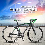 BIKEONE L13 700C彎把公路車Shimano 21速 大刀輪組雙煞把黑綠