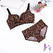 【K’s 凱恩絲】有氧蠶絲美波豐感集中包覆內衣B08款34/75E黑色