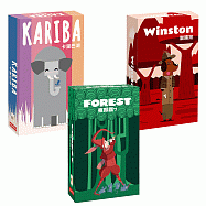 數學邏輯桌遊組 ( 察顏觀7+卡里巴湖+臘腸狗 )