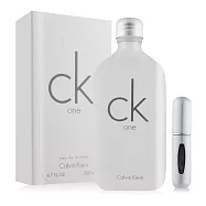 Calvin Klein CK ONE中性淡香水(200ml)-加贈分裝空瓶(隨機出貨)-國際航空版