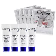 LANCOME 蘭蔻 超緊顏白金淡斑精粹10mlX4贈超輕盈UV提亮素顏霜1mlX5買四送五-公司貨