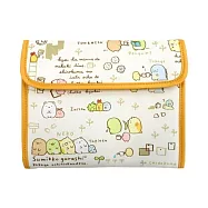 日本MC. San-X角落生物大開口多功能3C收納包子母手帳包MSG-13(18夾層和1內袋)米黃色