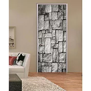 【EZlife】3D木門翻新神器美化貼(77*200cm)P.磚紋