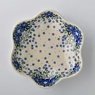 波蘭陶 青花涼夏系列 花型盤 大 24cm 波蘭手工製